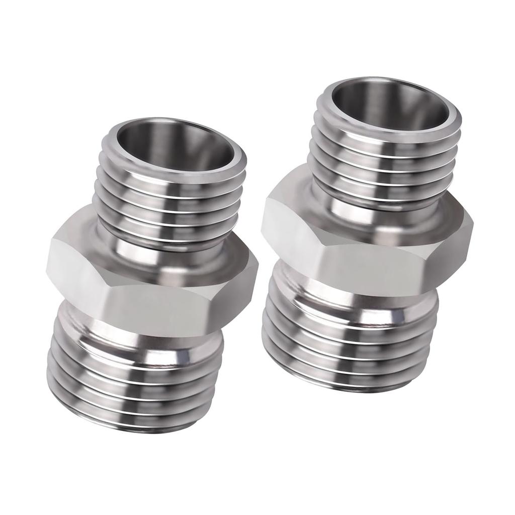 2 stk M14 til M16 Slangekobling Egnet for AGT Liten Gravemaskin Hydraulikkslange Gjengekobling