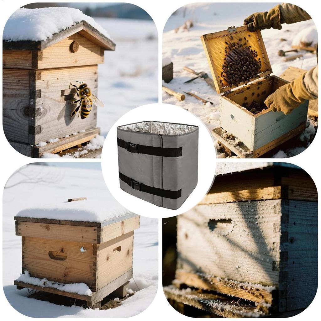 193x60x1cm Winter Bee Hive Wraps 5-layer Adjustable Waterproof Winter Beehive Wrap Warming Accessories Beekeeping Supplies