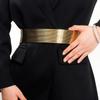 Gold Tight Waistband Wide Buttoning Belt High Quality Waist Belt  for Women