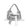Niche Design Women's Bags, High-end Exquisite Underarm Bags, 2025 Spring New Contrasting Color Bow Shoulder Bag