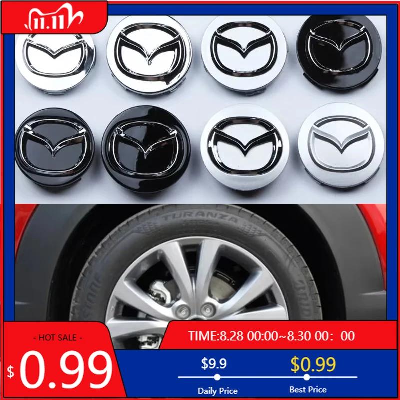 2025 Hot 52mm 56mm Car Wheel Center Cover Hub Cover Decoration for Mazda Atenza MX3 CX3 CX5 2 3 6 323 626 RX8 RX7 Protege Axela