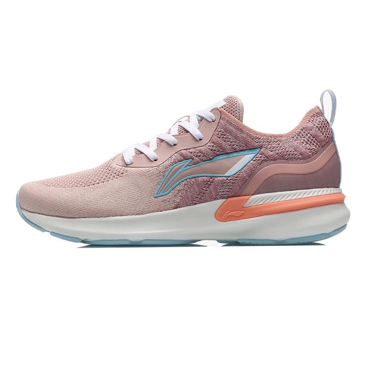 New LiNing Arashi Rebound Slip Resistant Lightweight Breathable Low Top Running Shoes Women's Pink Blue ARHR132-2