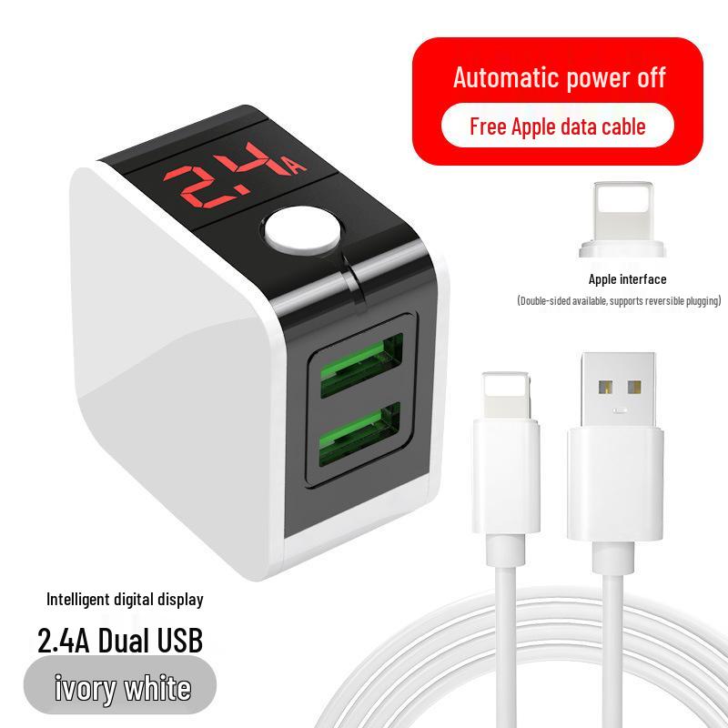 Fast Charging Multi-Port USB Charger with Auto Power Off & Overcharge Protection for iPhone