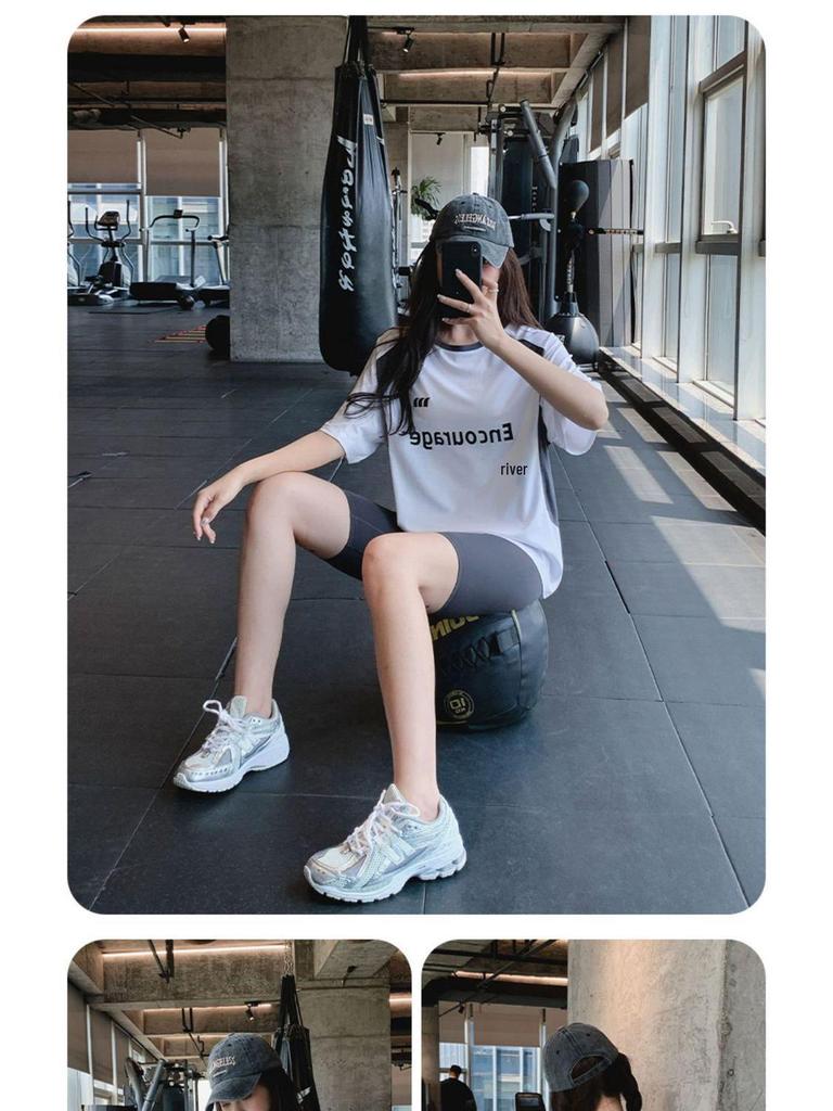 Plus Size Long Sleeve Yoga Set - Loose, Hip-Covering, Quick-Dry for Spring & Autumn