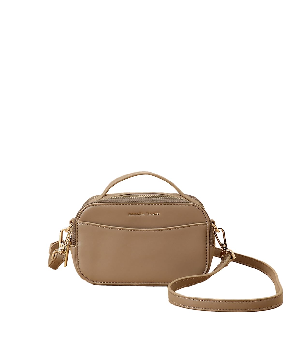 Квадратная сумка на плечо с двойной молнией