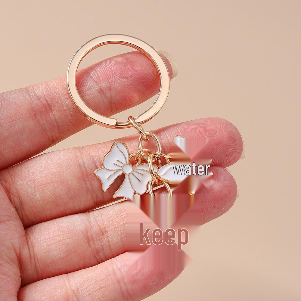 Trendy European and American Bow Knot Keychain Pendant