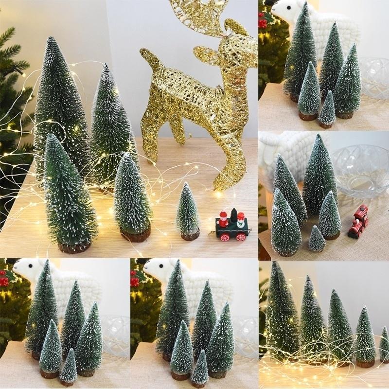 Mini Christmas Tree Stick White Cedar Desktop Small Christmas Tree