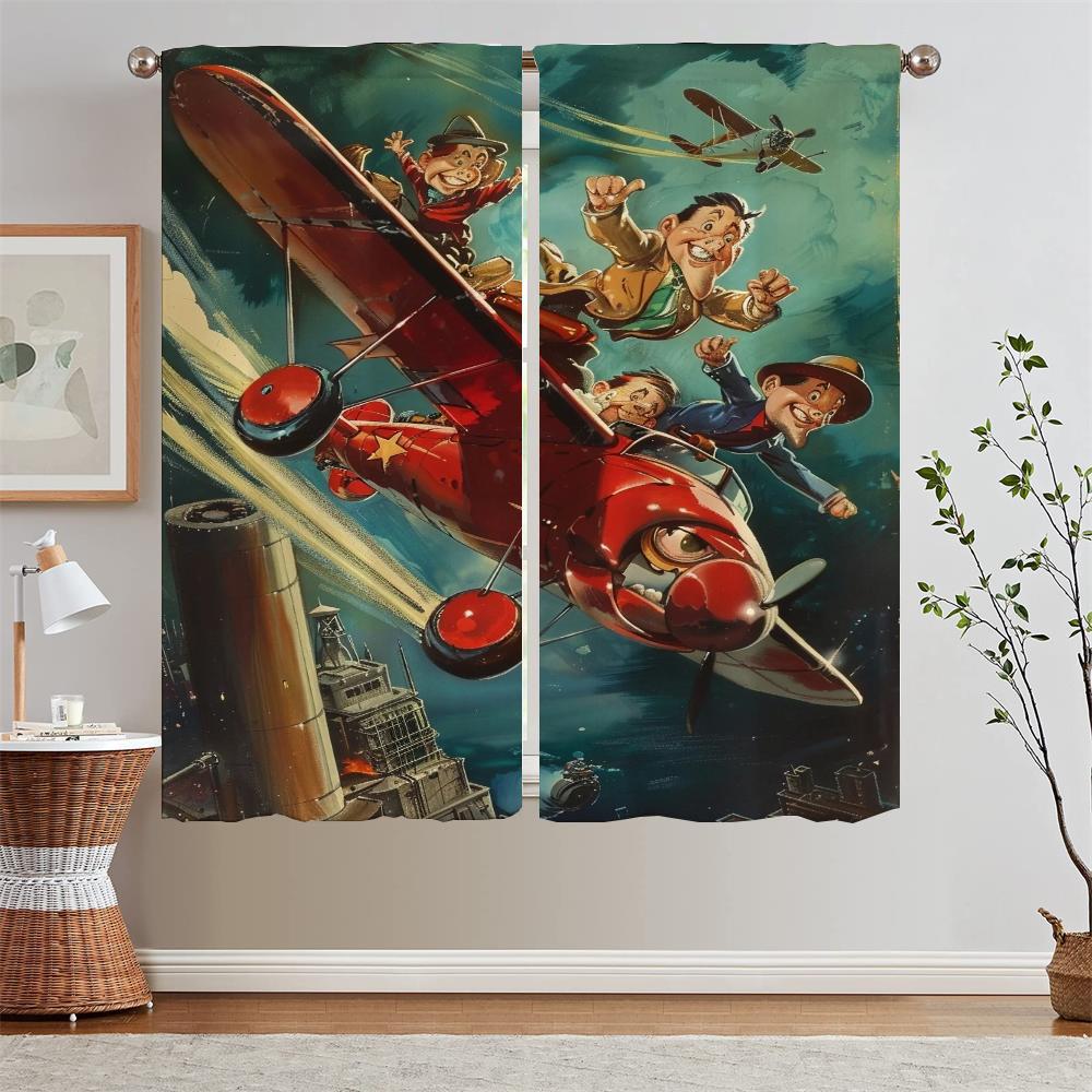 Animator Walter Lantz Curtains for Living Room 2 Pieces Free Shipping Short Window Curtains Home Tulle In Kitchen Tentacles the