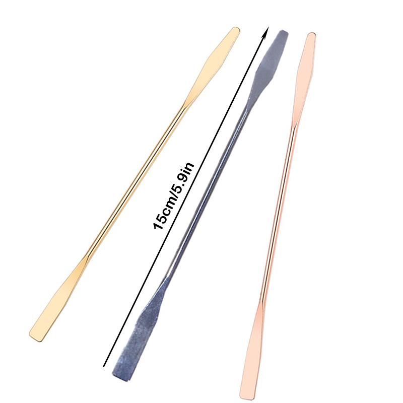 Nehtové umění Oční stíny Krémová míchací tyčinka Nerezová kovová gelová míchací nástroj Špachtle Pin Nehtové doplňky a pigmenty Míchací nástroje