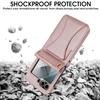 Crossbody Cards Solt Wallet Leather Phone Case For Samsung Galaxy Z Flip 7 6 5 4 3 Stand Tempered Glass Screen Protector Cover