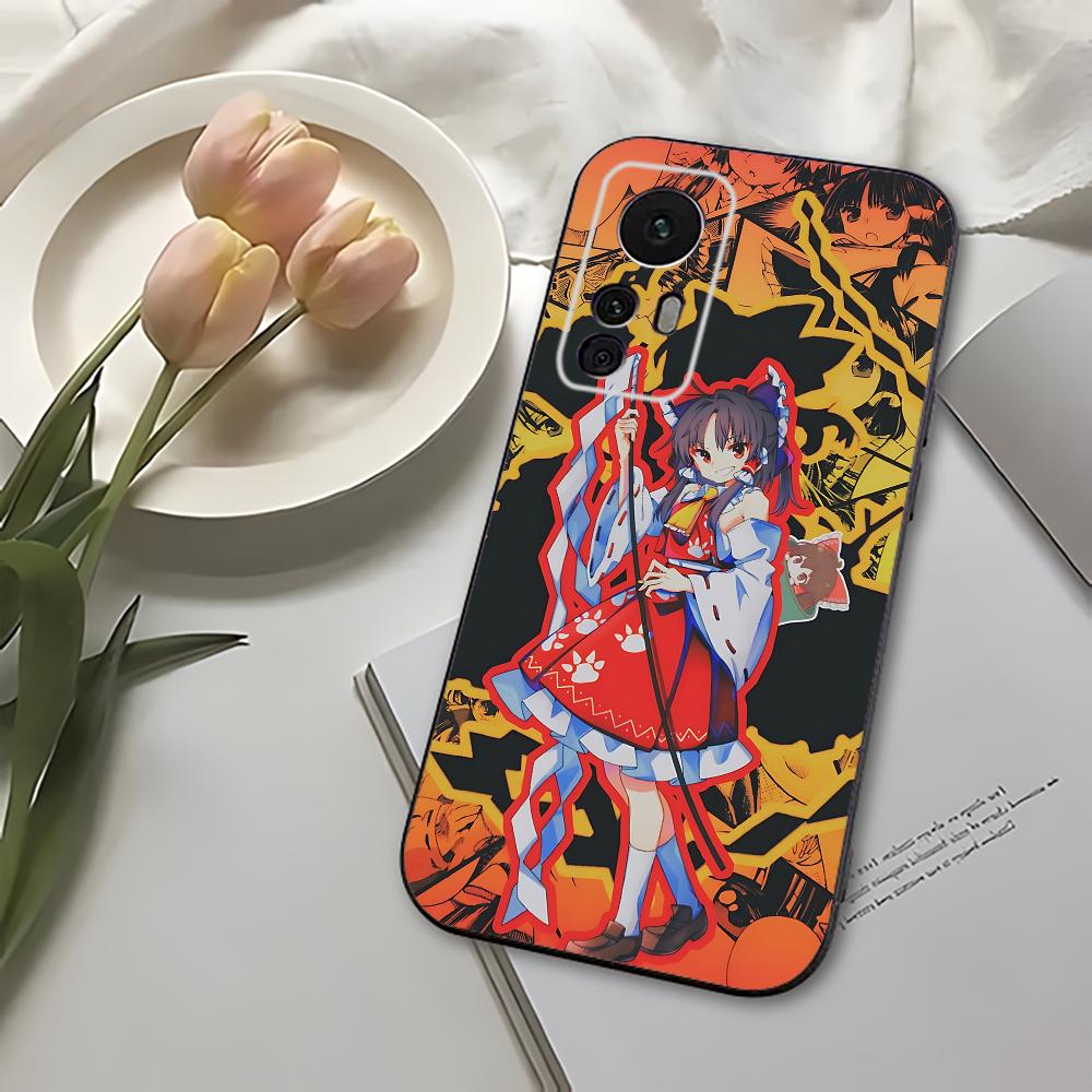 Game T-Touhou P-Project Phone Case For Xiaomi 11 Redmi Note 11 5G 8T 9A 9 10T Note8Pro Note9 12SUltra Black Case