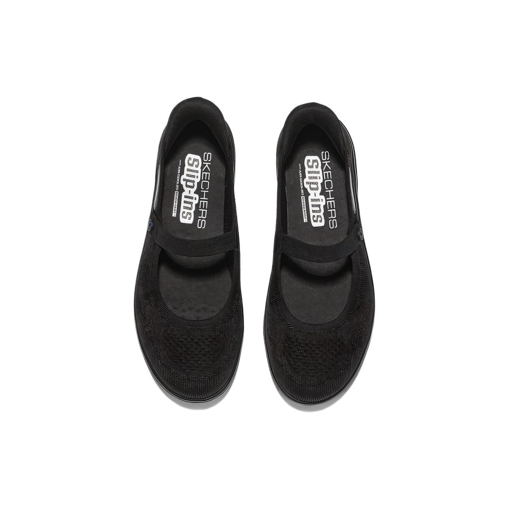 Skechers On-The-Go Fabric Mary Jane Fashionable Versatile Trendy Comfortable Platform Mary Jane Shoes Women Shoes Black 138497-BBK
