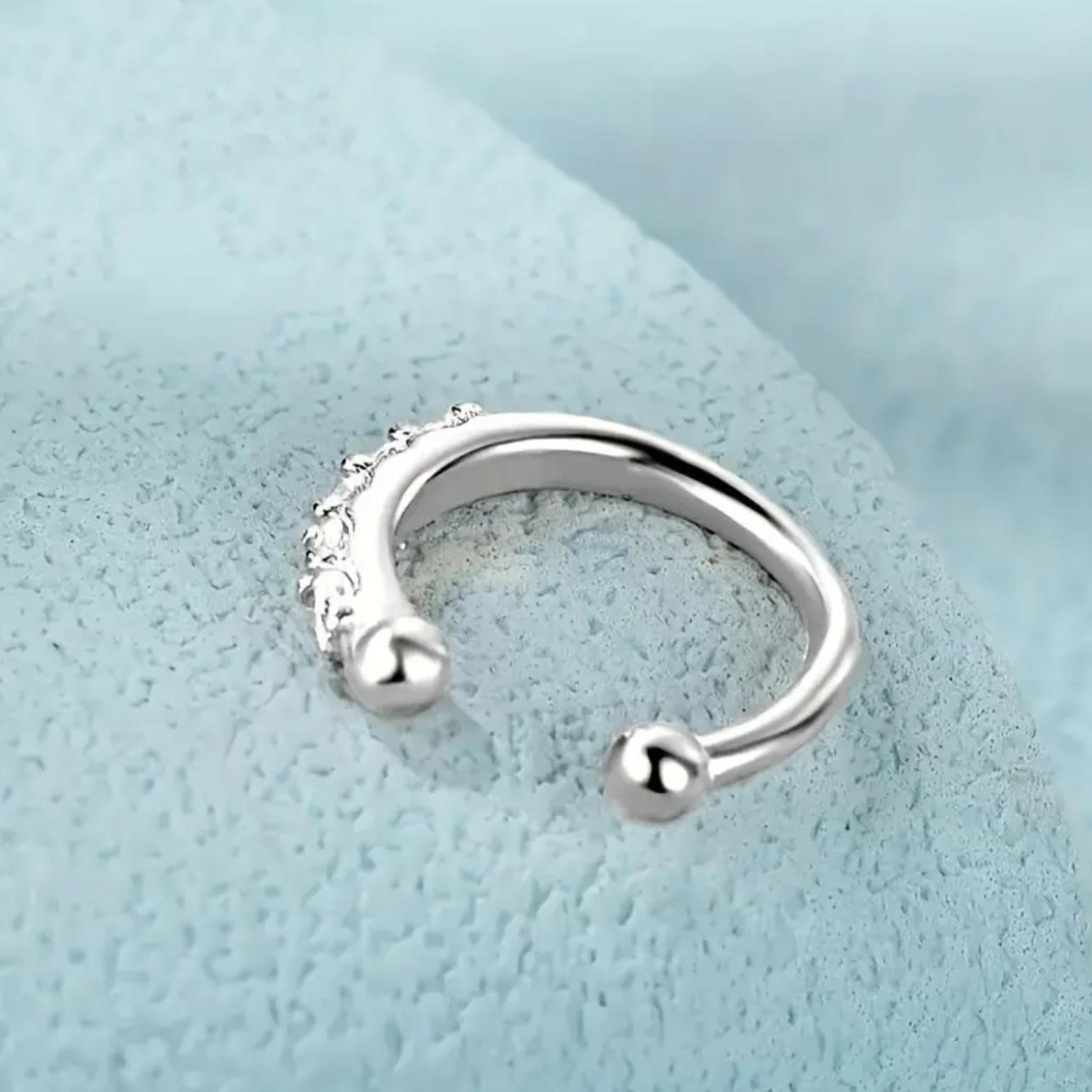 Bohemian Zirconia Septum Nose Ring - Micro-Inlaid Jewelry