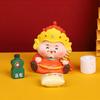 Cartoon Fengshui Sculpture Creative Lucky Ornaments God of Wealth Decoration  Good Luck Ornament