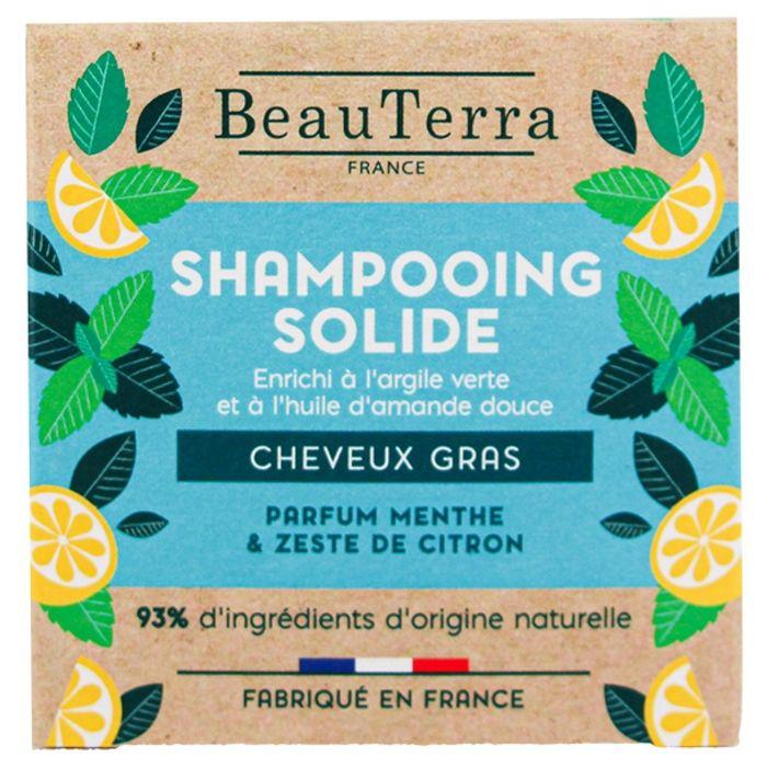 Beauterra Shampoing Solide cheveux Gras 75g
