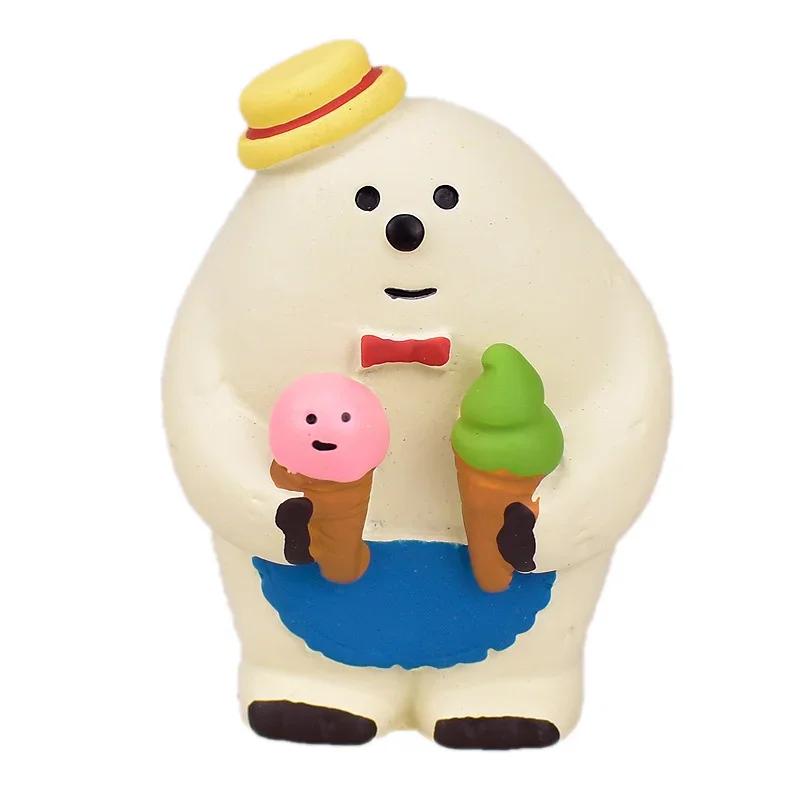 Zakka Summer Ice Cream Truck Monster Chocolate Cool Mint Popsicle Cone Cat Cute Snow Monster Creative Miniature Scene Decoration