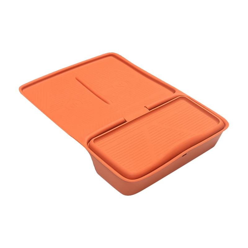 Car Wireless Silicone Padding Holder Storage Box Anti Slip Pad For Li Lixiang L7 L8 L9 2022 2023 Auto Replacement оранжевый