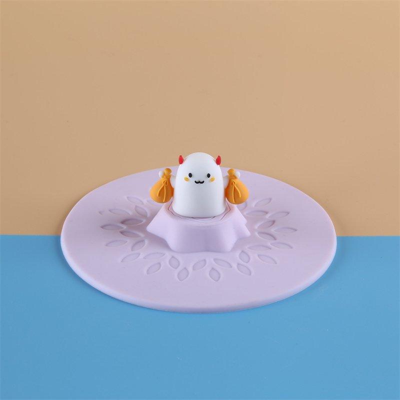 Silicone Cup Lid - Food-grade Tree Stump, Transparent Large Diamond, Multiple Styles, Cute Cartoon Design