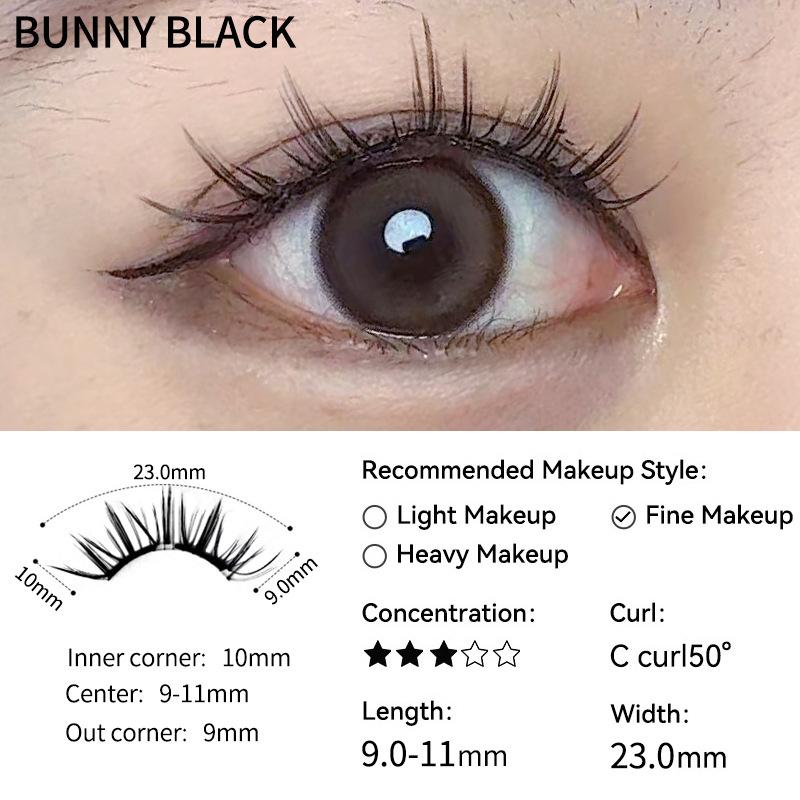 Natural Soft 3D Magnetic False Eyelashes Kit with Magnetic Clip Reusable Easy-On Eyelashes