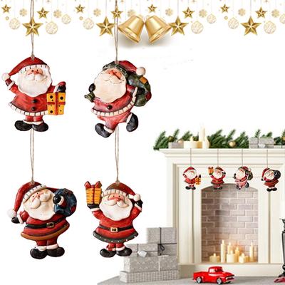 Christmas Tree Ornament Tree Decor Resin Santa Claus Pendant Christmas Pendant Holiday Atmosphere Props For Bedroom Living Room