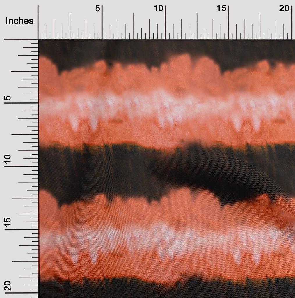 oneOone Cotton Flex Orange Fabric Tie Dye Fabric For Sewing Printed Craft Fabric By The Yard 40 Inch