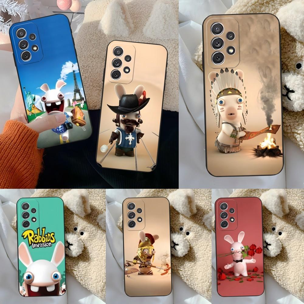 Raving Rabbids Phone Case for Sumsung Galaxy S24 S23 S22 S21 S20 A24 A34 A54 A53 N20 M54 Fe Plus Ultra Cover