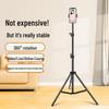 2.1m Multi-functional Phone & Tablet Tripod with Light Stand for Live Broadcasts