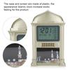 1Pcs Plastic Islamic Prayer Digital Calender Time Display Alarm Wall Clock(grey)