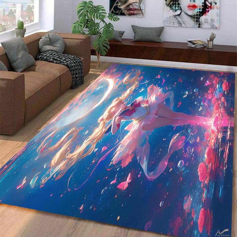 Carpet multi-size Beautiful girl,Sailor Moon ,Carpet for Living Room Bedroom Kid's Room Home Decor Area Rug Non-slip Mat Sofa Mat