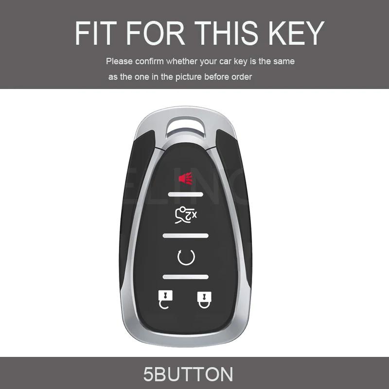 For Chevrolet Bilnøkkel Etui Cover Volt Bolt Trax Malibu Blazer Traverse Onix Equino Orlando Cruze Spark Sonic Camaro Skall Fob