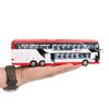 Baosilun 66029 Alloy Double-Decker Bus Toy with Pull-Back, Sound & Light Features