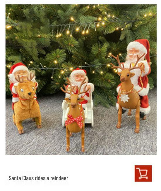 Electric Santa Claus Climbing Ladder with Beads - Christmas Decoration and Children's Gift