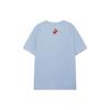 Li Ning Logo Letter Print Regular T-Shirt Men Tops Blue ATSR565-4