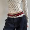PU Leather Women's Belt Thin Dress Jeans Belt Fashion Waist Belt  Ladies