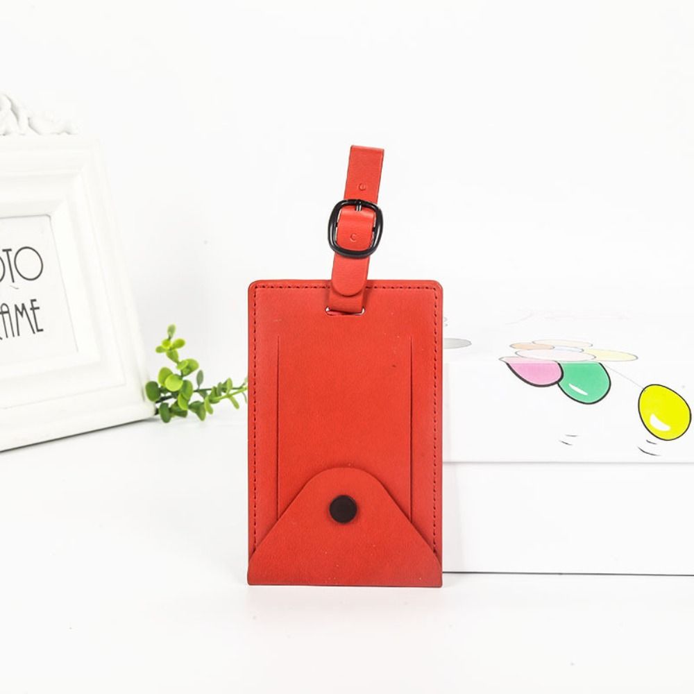Portable Multicolor Baggage Tag Anti-lost Leather Airplane Suitcase Tag Travel Luggage Tag