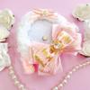 G-Trigger Fluffy Drop Ear Rosette, Rabbit, Otaku Ribbon Decoration, 57mm58mm, Pink, for Can Badges