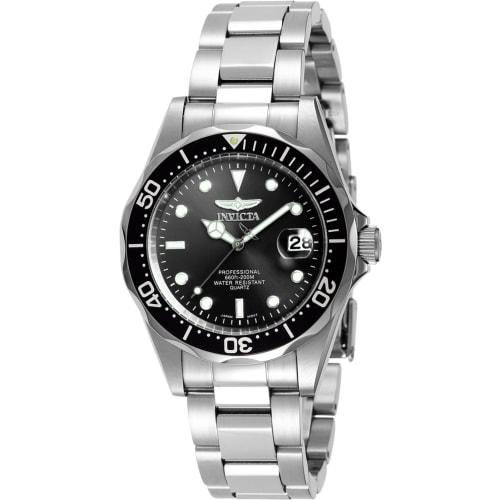 

Invicta Pro Diver Quartz Watch, 37.5mm Case, Silver Stainless Steel Strap, Black Dial, Men s, 8932, Officially Imported