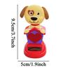 Solar Dashboard Doll Cute Dog Swinging Animated Dancer Toy Solar Dashboard Doll Car Decorative Swing Toys for Car Ornament