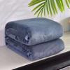 Solid Color Flannel Blanket Soft Warm Throw Nap Pet Gift