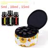 Essential Oil Storage Bag Portable Shockproof Travel Carry Case Fits 5ml 10ml 15ml Bottles for Aromatherapy Enthusiasts