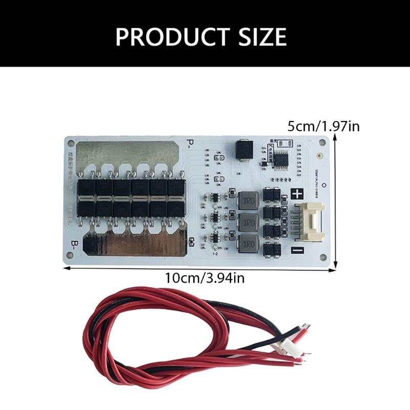 Strong Metal substrates Active Equalizers Board 4S 25A Support Intelligent Charge Protect for 12V Lifepo4 Battery Systems