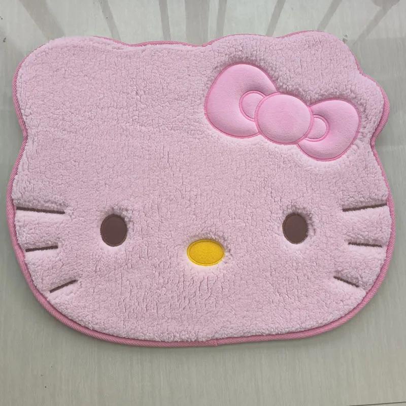 50-60Cm Extra Large Fluffy Cat Face Door Mat Super Absorbent Microfiber Carpet For Bathroom Bedroom Entrance Washable Machine