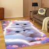 3D Cute Cat Pattern Carpet Rug Floor Mat for Home Bedroom Living Room Sofa Doormat Kitchen Decor Home Living Room Decoration