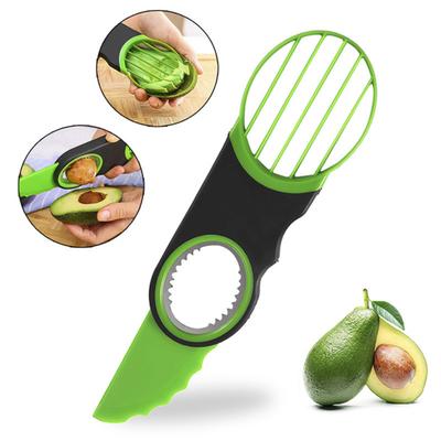 Krajarka do Awokado i Kiwi z Wydrążaczem Stal Nierdzewna Nóż do Owoców do Guacamole Sałatki Bezwysiłkowe Wydrążanie Krojenie Można Myć w Zmywarce Niezbędne Narzędzie Kuchenne