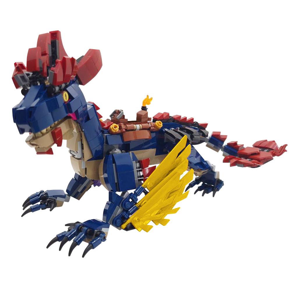 Non-Toxic Goricks Moc Ark Rock Drake Movie Model Diy Building Block Kit Educational Mini Figures Toys For Children Birthday Gift Juguetes
