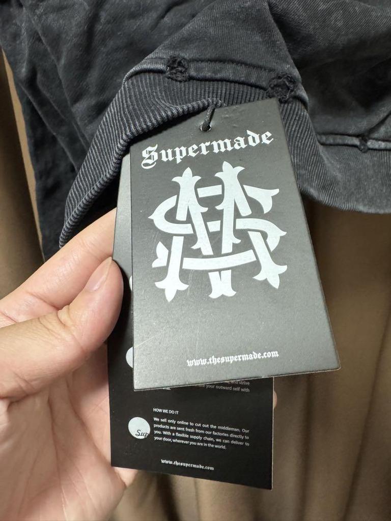 [USED] Supermade Short Graphic Print Full-Zip Hoodie - Ships Next Day