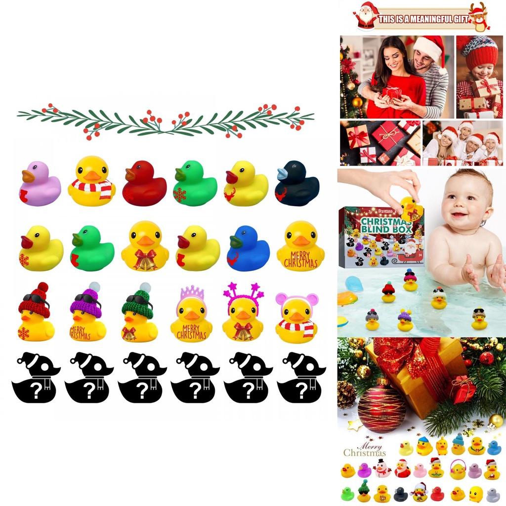 Unique Christmas Themed Rubber Ducks Advent Calendar For Kids