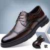 Fashion Sneakers Mens Dress Shoes Retro Male Leather Business Male Baroque Shoes Casual Outdoor Mens Oxford Footwear