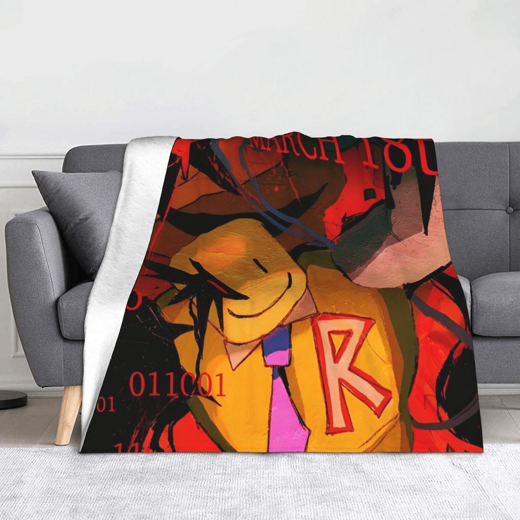 Azuretime Anime Fleece Blankets Azure Two Time Forsaken Awesome Throw Blanket for Home Hotel Sofa 125*100cm Quilt