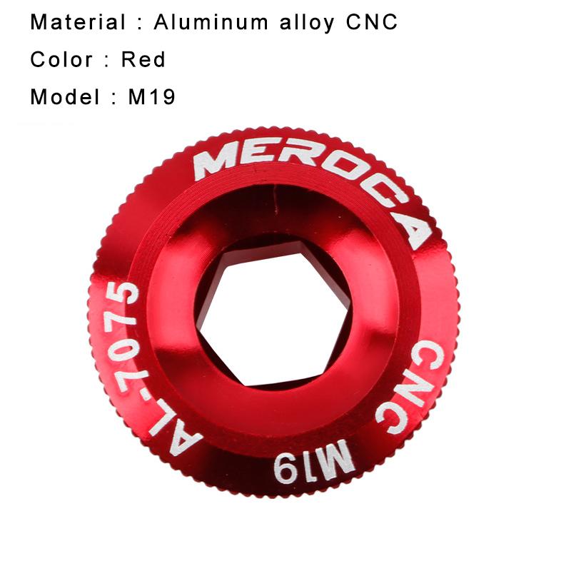M18/M19/M20 Cranks Screw CNC Aluminum Alloy Crankset Arm Bolt Crankset Cover General Cycling Accessories
